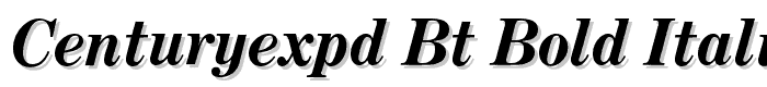 CenturyExpd BT Bold Italic font